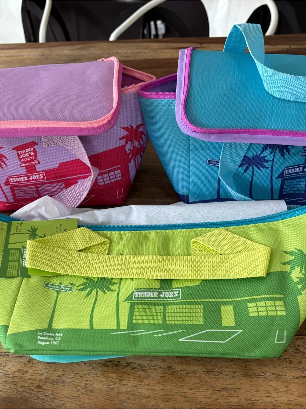 Trader Joe's Lime Green Insulated Lunch Bag